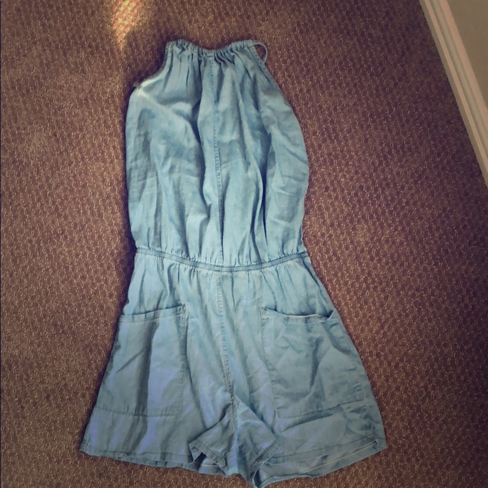 Chambray Romper